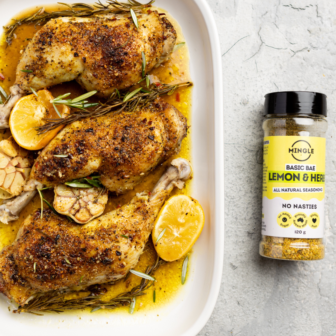 Lemon & Herb Chicken Marylands with Rosemary