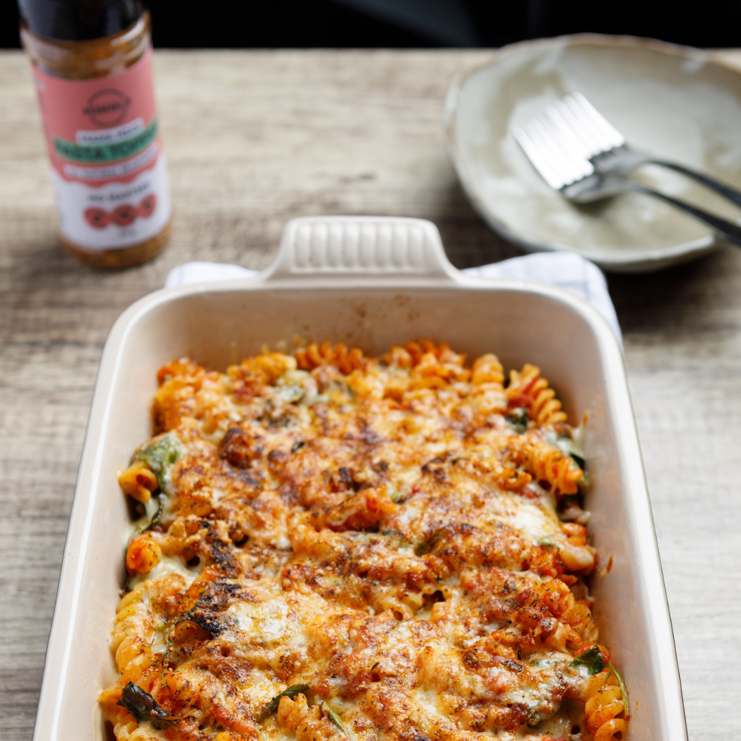 Simple Pasta Bake with Mingle’s Pasta Topper